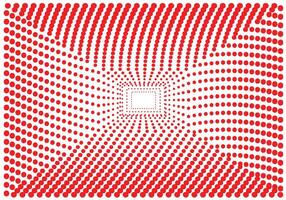 Red dot gradient pattern. Illustration Isolated on white background. vector
