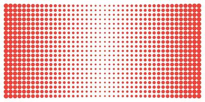 Red dot gradient pattern. Red point repetition pattern illustration. vector