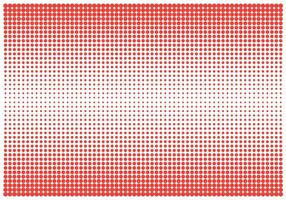 Red dot gradient pattern background. Isolated object on white background. vector