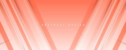 Abstract Peach and White Gradient Background in Paper Cut Style. Simple and Minimalist Design for Banner or Cover vector