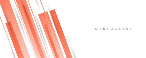Abstract Peach and White Gradient Background in Paper Cut Style. Simple and Minimalist Design for Banner or Cover vector