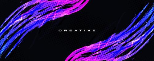 Colorful Gradient Brush Background with Halftone Effect. Abstract Dynamic Background for Sports or Fitness Event Design vector