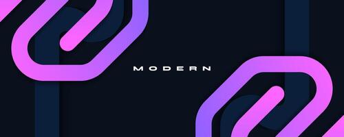 Abstract and Modern Background with Purple Gradient Lines Isolated on Dark Background vector