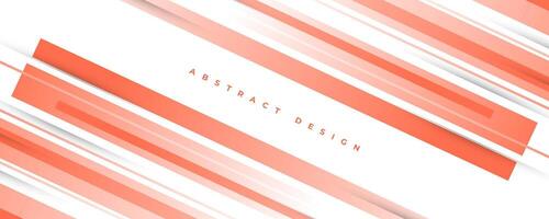 Abstract Peach and White Gradient Background in Paper Cut Style. Simple and Minimalist Design for Banner or Cover vector