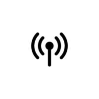 Signal icon. Communication symbol. Connection sign. Antennae illustration. Wi-Fi or Radio wireless network. Broadcast and podcast icon. vector