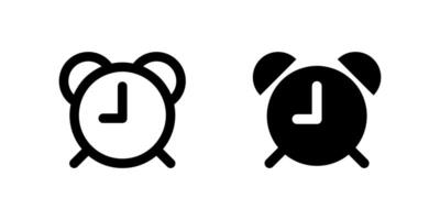 Alarm clock icon. Timer symbol. Retro time watches illustration. Deadline icon. vector