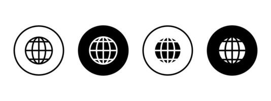 Web icon. Internet communication symbol. Connection button. Global illustration. vector