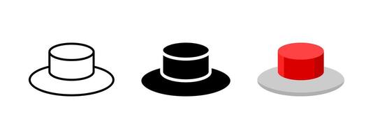 Red push button icon. Emergency button symbol. 3D circle power off illustration. vector