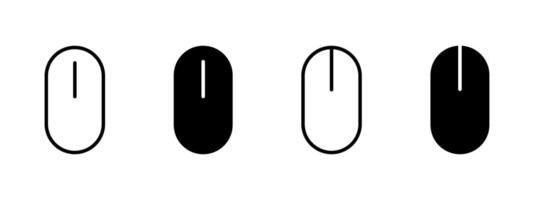 Simple computer mouse icon. Click button symbol. Scroll sign illustration. vector