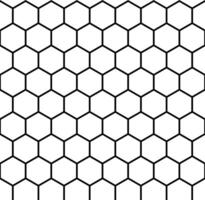 Hexagon seamless pattern. Honeycomb shape geometric background. Orange grid abstract design. vector