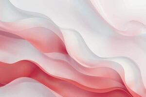 Pink color wavy background with paper cut style vector