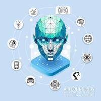 Artificial intelligence Ai Chat Bot technology concept vector