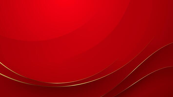 red luxury background with golden wavy lines