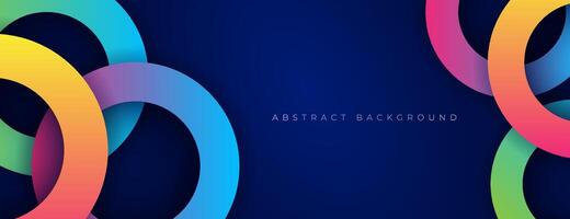 colorful overlapping circles background. color geometric design vector