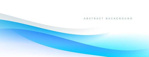 minimal blue gradient abstract wave background vector