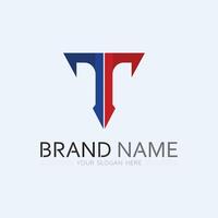 letter T logo image and font T design graphic vector