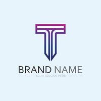 letter T logo image and font T design graphic vector