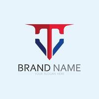 letter T logo image and font T design graphic vector