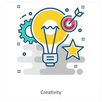 Creativity and Innovation icon concept vector