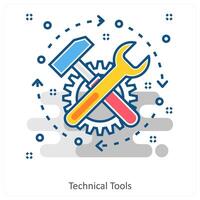 Technical tools and Edit icon concept vector