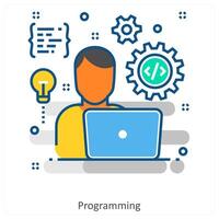 Programming and Data icon concept vector