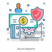 Secure Payment and Bank icon concept vector