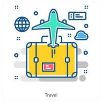 Travel and World tour icon concept vector