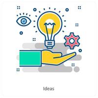 Ideas and Innovation icon concept vector