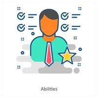 Abilities and Best icon concept vector