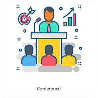 Conference and Meeting icon concept vector