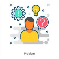 Problem and Query icon concept vector