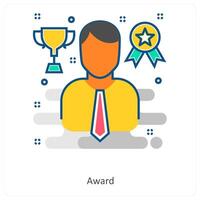 Award and star icon concept vector