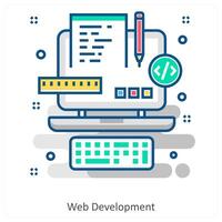 Web development and software icon concept vector