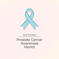 Prostate Cancer Awareness Month. Line art design. line ribbon. Good for usage template. eps 10. vector