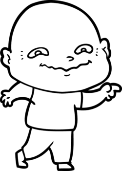 cartoon creepy guy drawing png