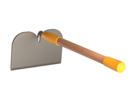 3D Realistic Mortar hoe rendering png