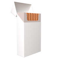 3D realistic blank cigarette packet rendering for mockup, design, etc. png