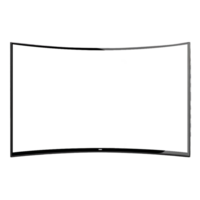 a curved tv screen on a transparent background png