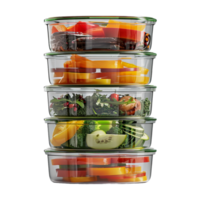 Vegetable Boxes Stack on Transparent Background png