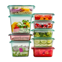 Vegetable Boxes Stack on Transparent Background png