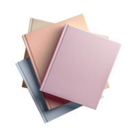 Stack of Books on Transparent Background png