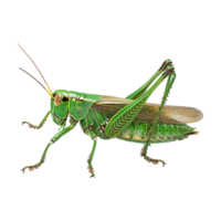 Green Grasshopper on Transparent Background png