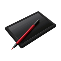 Graphic Tablet for Designing with Stylus on Transparent Background png