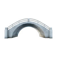 Bridge on Water Stream on Transparent Background png