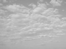 sky with clouds background in black and white photo