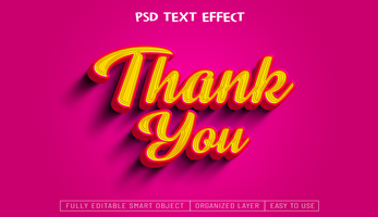 Text effect design psd