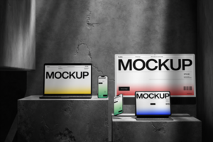 mockup design device for professional presentation psd