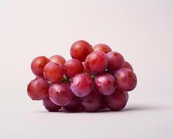 a bunch of grapes on a white background photo