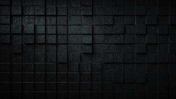Dark black Geometric grid background Modern dark abstract texture. photo