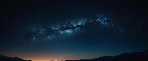 An abstract wallpaper that mirrors the beauty of the night sky, featuring textures that mimic celestial bodies and gradients that blur from midnight blue to black, in Editorial Photography style. photo